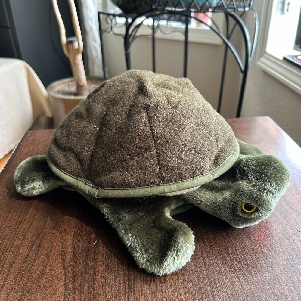Plush turtle hand puppet by Folkmanis